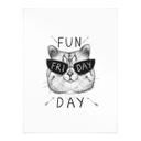 Póster gato con gafas de sol - Fun Friday Cat - Korenkova