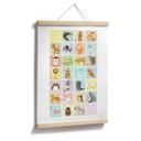 Póster Loske - Alfabeto de los animales - Inglés