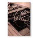 Geborsteld Alu-Dibond met goud-, zilver- & kopereffect - Oldtimer cockpit - Young