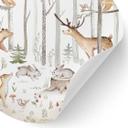 Vinilo decorativo Aventura con animales del bosque - Kvilis - Redondo