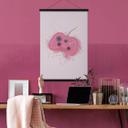 Tekstil plakat Eleonora - Pink Gaming Controller
