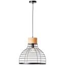 Pendelleuchte Annelie, braun, 135 x 47 cm, Holz Pendellampe