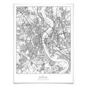 Póster mapa ciudad Colonia