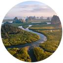 Fototapet - Rundt Colombo - Idyllisk udsigt - vliesetapet/selvklæbende non-woven tapet