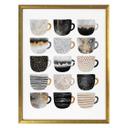 Frederiksson Plakat - Black & Gold Coffee Cups