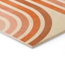 Cuadro de madera Geometría fluida de aspecto retro - Costa