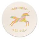 Vægcirkel Bodart - Unicorns are Real – print på aluminium (Alu-Dibond)