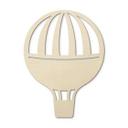 Decoración en madera álamo - globo atado