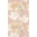 blomstret tapet i pastelrosa beige - non-woven tapet blomstermønster - romantisk tapet