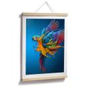 Póster Almawash - El loro y el juego de colores