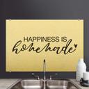 Stænkplade - Happiness is homemade - AluDibond