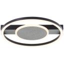 Deckenleuchte Maximilian, schwarz, 5 x 37 cm, Metall Glitzereffekt
