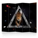 Rumdeler - Wild vision of the future (sort) , 5-delt - 225x172 cm