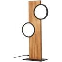 Tischleuchte Elena, braun, 50,4 x 25 cm, Holz LED-Tischleuchte, dimmbar