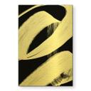 Geborsteld Alu-Dibond met goud-, zilver- & kopereffect - Penseelstreek compositie - Treechild