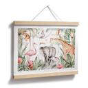 Póster Animales africanos en la selva tropical - Kvilis