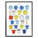 Póster Sparshott - Camisetas de fútbol de la Copa del Mundo