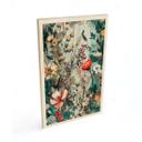 Cuadro de madera prado primaveral con flores - Jaszke