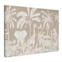 Canvasbillede Jungle Dreams - Afrikansk dyreliv i brunt - Kikki Belle