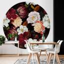 Fototapet - UN Designs - Blomsterarrangement - Rund - vliesetapet/selvklæbende non-woven tapet