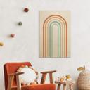 Træplakat Boho Rainbow