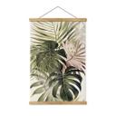 Póster de tela boho con hojas tropicales - Haase
