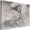 Canvasbillede, Pegasus hest abstrakt