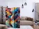 Rumdeler - Farverigt patchwork, 3-delt