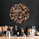 Tableau sur alu-Dibond rond Arôme de café en grains 
