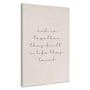 Sammen Canvasbillede - love saying til stuen