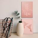 Alu-Dibond mit Kupfereffekt Be you tiful (2er Set) 2x 20x30 cm