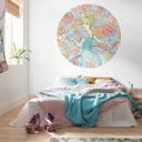 Selvklæbende non-woven tapet - Cinderella Pastel Dreams - 125 x 125 cm
