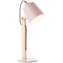 Tischleuchte Paul, rosa, 44 x 16 cm, Holz Tischlampe