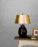 Vinyl behang, vliesbehang vintage deluxe grijs, zilver