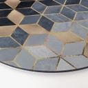 Wandcirkel Fredriksson - Blue Geometry