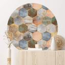 Fredriksson Wallsticker - Marmor & perlemor - Rund