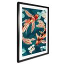Póster Dos koi en un estanque - SpaceFrog Designs
