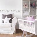 A.S. Création Lovely Kids Frise autocollante enfant - Rosé, Gris