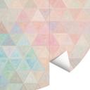 Tapet cirkel Farverige mosaik-trekanter - Jaszke - vliesetapet/selvklæbende non-woven tapet