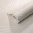 Papel pintado no tejido con Muestras gráficas y efecto metálico en color crema