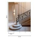 Trappetapet beige sort - elegant 3D-tapet - klassisk Ikke-vævet tapet