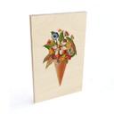Billede af træ Frida Floral Studio - Blomstret isvaffel