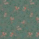 Papier peint fleuri vert rouge - papier peint à motifs floraux moderne - papier peint intissé floral