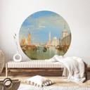 Vinilo decorativo Turner - Venecia, Dogana y S. Giorgio Maggiore - Redondo