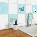 Azulejos Adhesivos Loske - En la playa - set de 12
