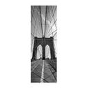 Póster de tela Perspectiva del puente de Brooklyn - Panorama