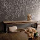 Fotobehang slaapkamer natuurmotief - elegante wilgentakken in donkergrijs - Ms Tiff