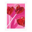 Póster Llave y Mar - Piruleta en forma de corazón