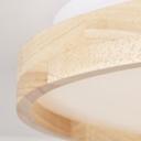 Deckenleuchte Alea, beige, Ø 39,5 cm, Holz Deckenlampe