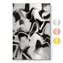 Geborsteld Alu-Dibond met goud-, zilver- & kopereffect - Abstract marmerpatroon - Treechild